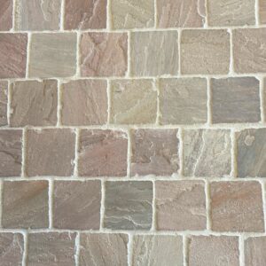 Pavé grès mix brown